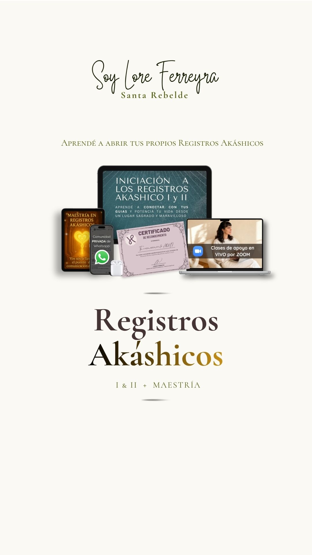 Iniciación a los Registros Akashicos Nivel 1 y 2 + Maestría